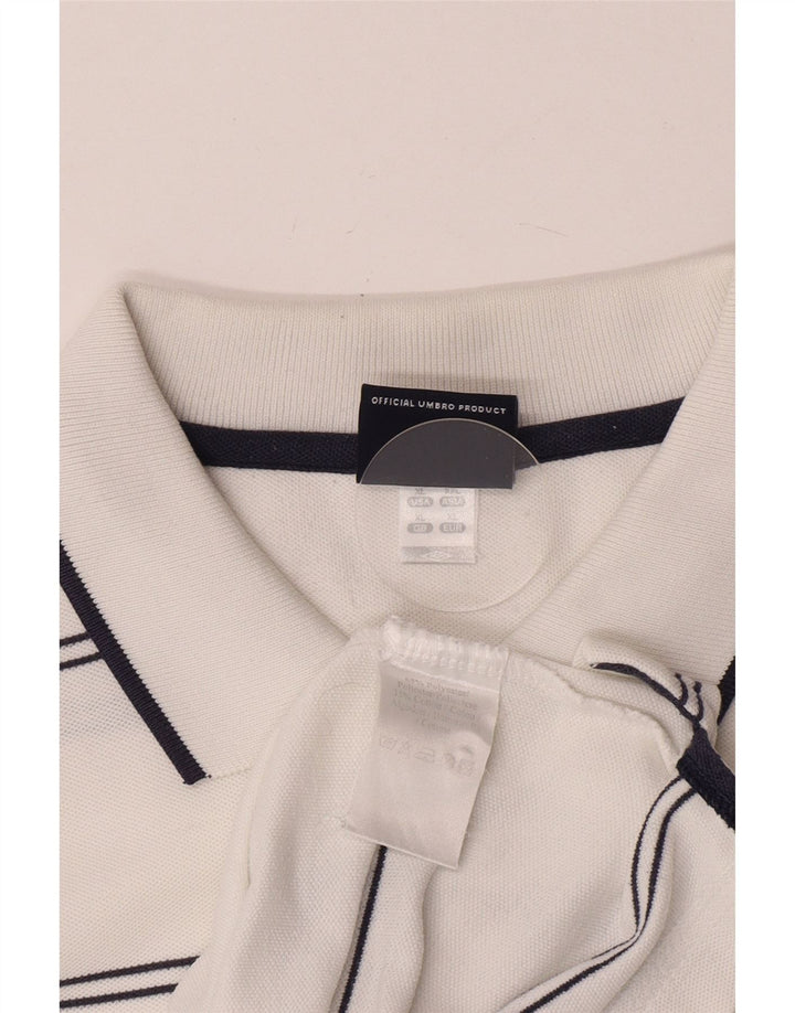 Męska koszulka polo Umbro XL, bawełniana w białe paski