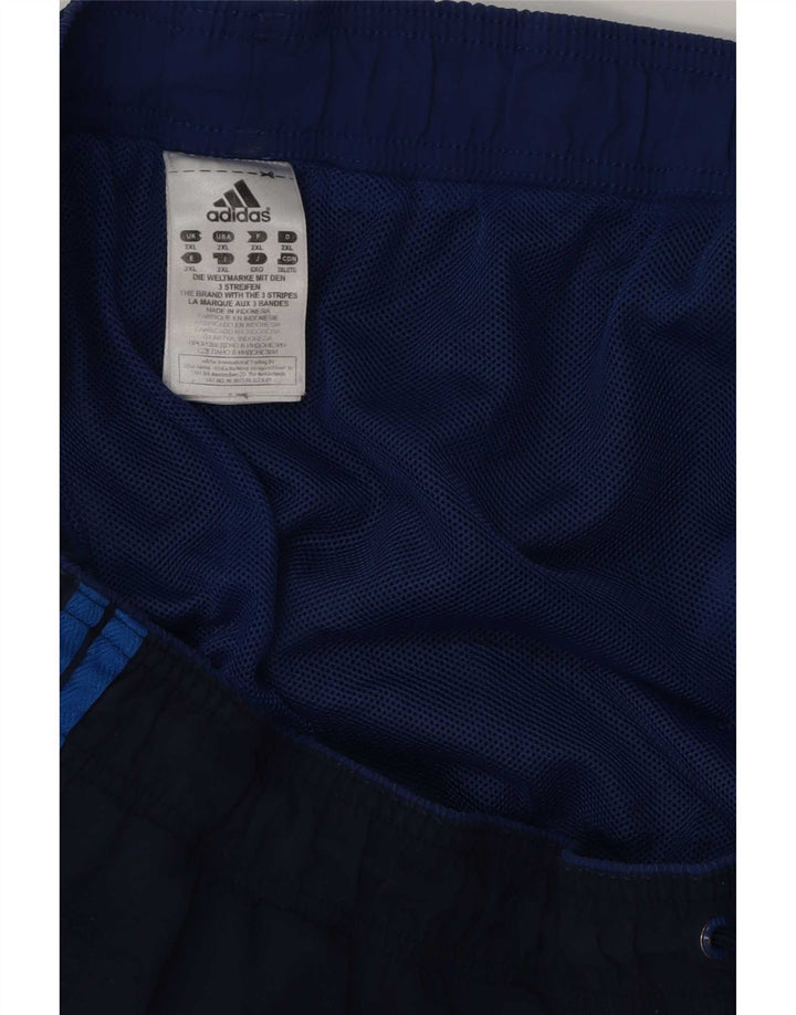 Męskie spodenki kąpielowe Adidas 2XL granatowe, poliestrowe