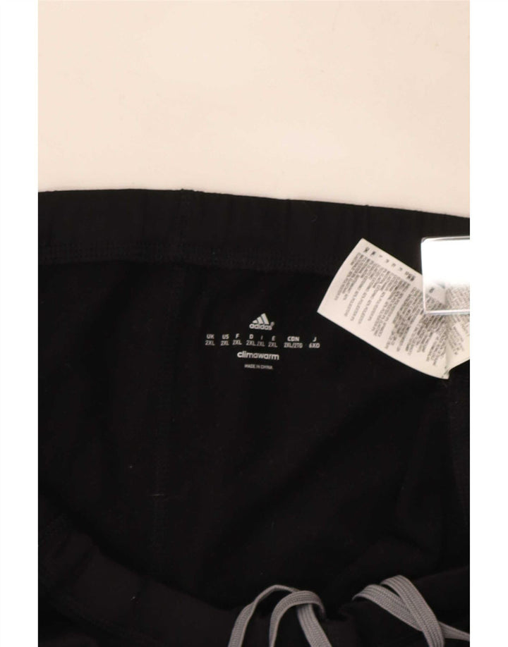 Męskie spodnie dresowe Adidas Climawarm 2XL, czarny poliester