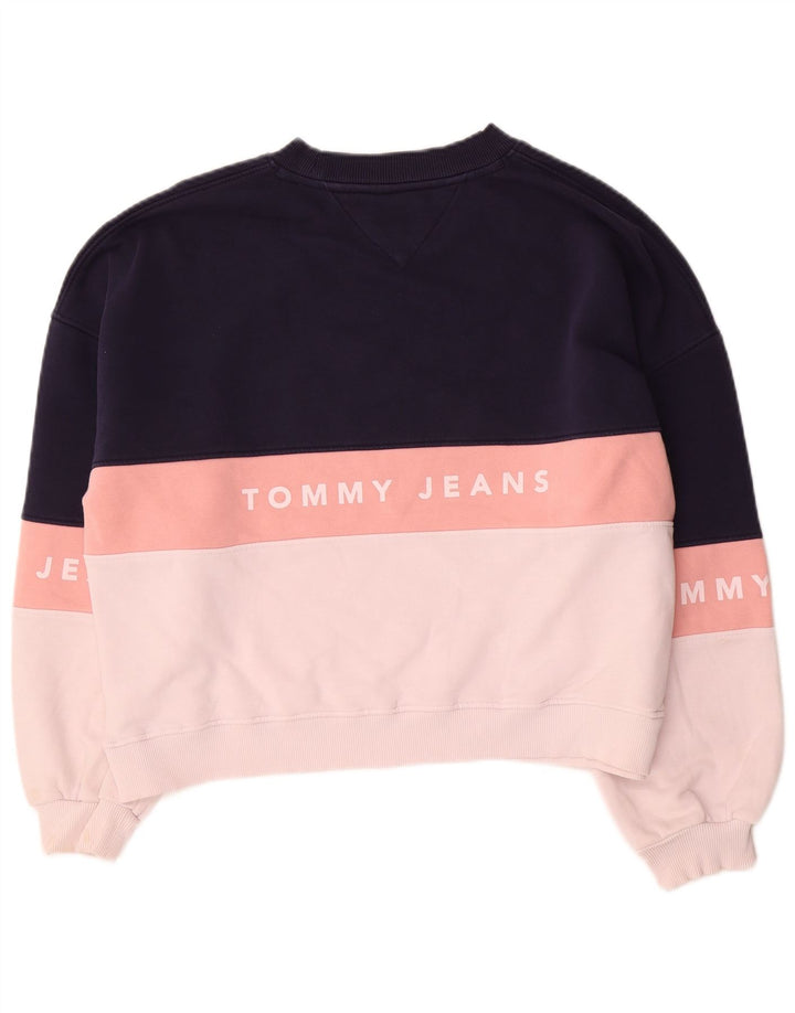 Damska bluza oversize Tommy Hilfiger UK 10, mała, granatowa