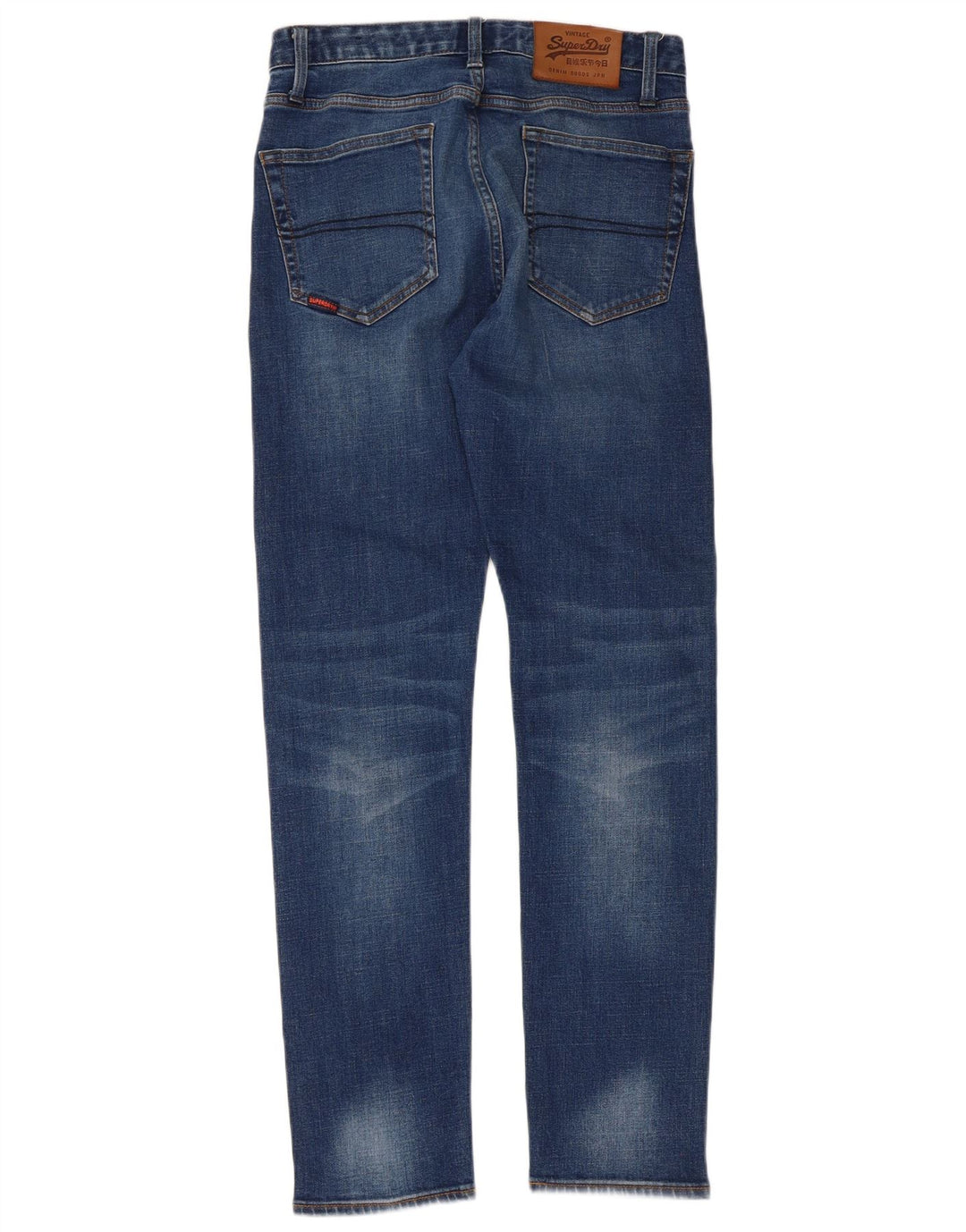 Damskie jeansy Superdry Slim W30 L32 Niebieskie, bawełniane