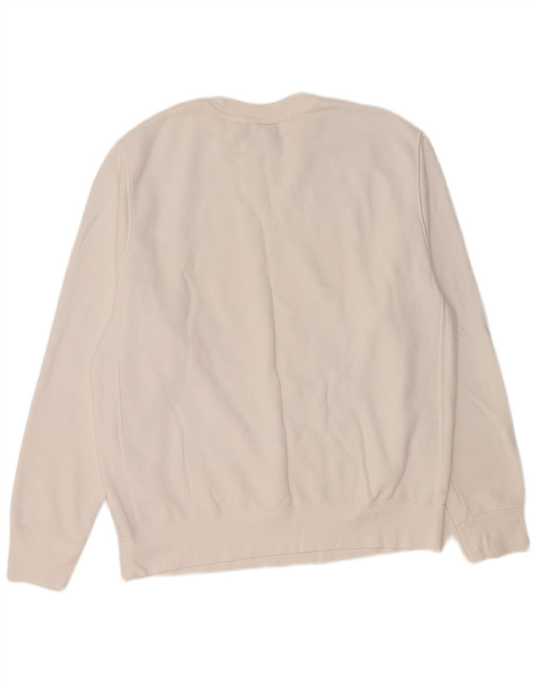 Męska bluza dresowa NIKE, średnia, biała, bawełniana