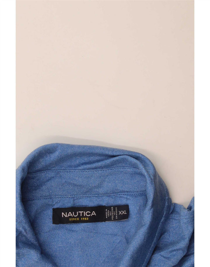 Męska koszulka polo Nautica 2XL, niebieski poliester