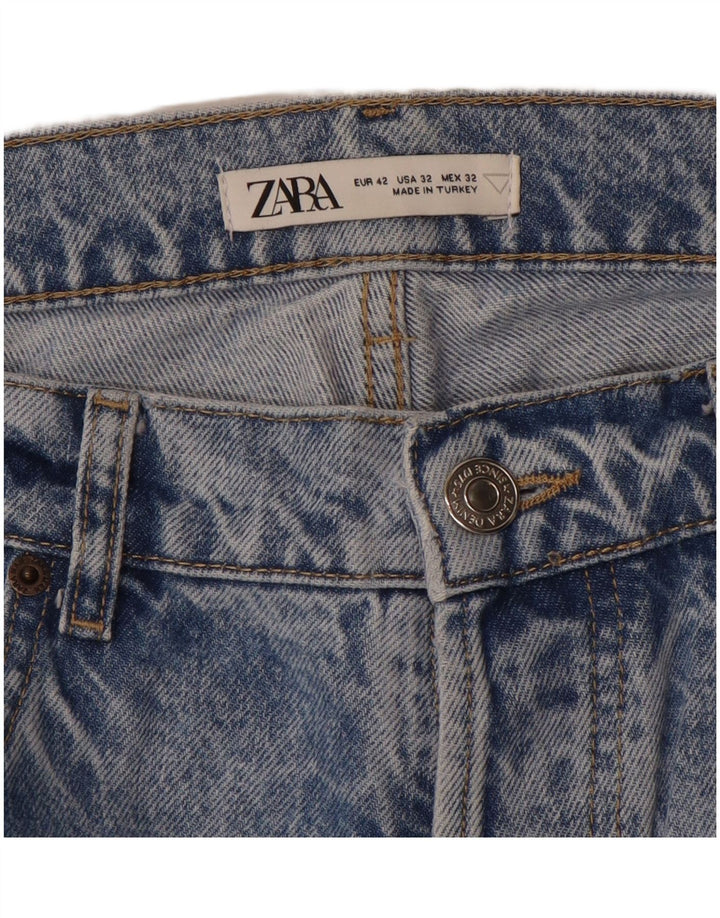 Męskie jeansy zwężane ZARA EU 42 Large W32 L26 Niebieskie