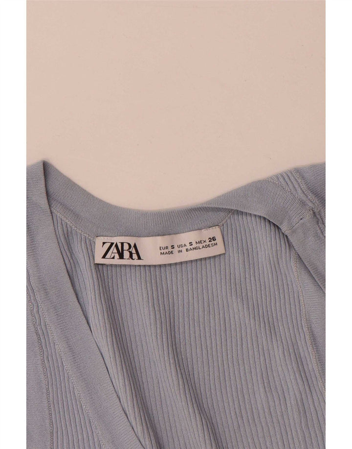 Damska kamizelka Zara Top UK 10 Small Blue Wiskoza