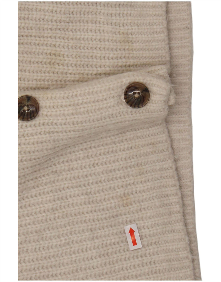 Damski sweter oversize FAT FACE Crop Cardigan UK 10, mały, biały nylon