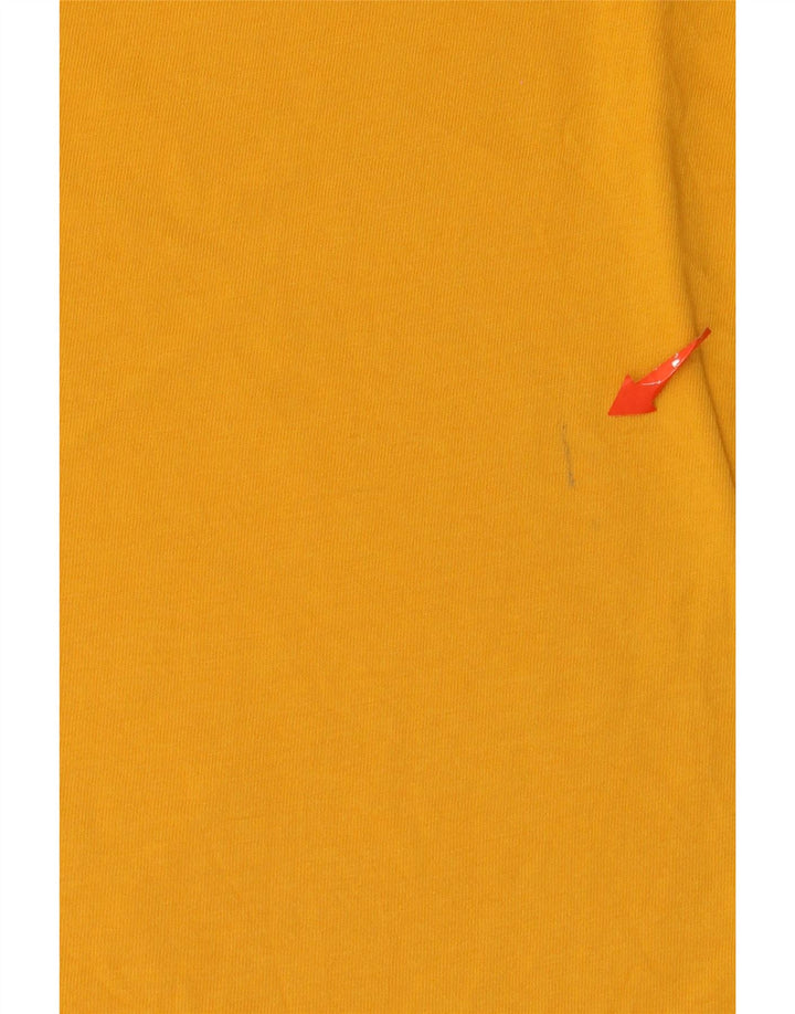 T-shirt męski The North Face, mały, żółty, bawełniany