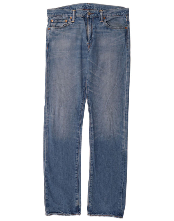 Męskie jeansy Levi's 504 Straight W32 L34 Niebieskie bawełniane