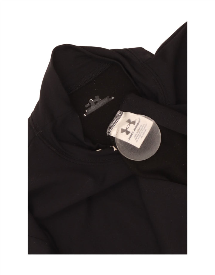 Damski top z długim rękawem Under Armour UK 10, mały, czarny nylon