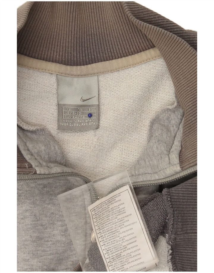 Chłopięca kurtka dresowa NIKE z grafiką, 13-14 lat, szary, blok kolorów