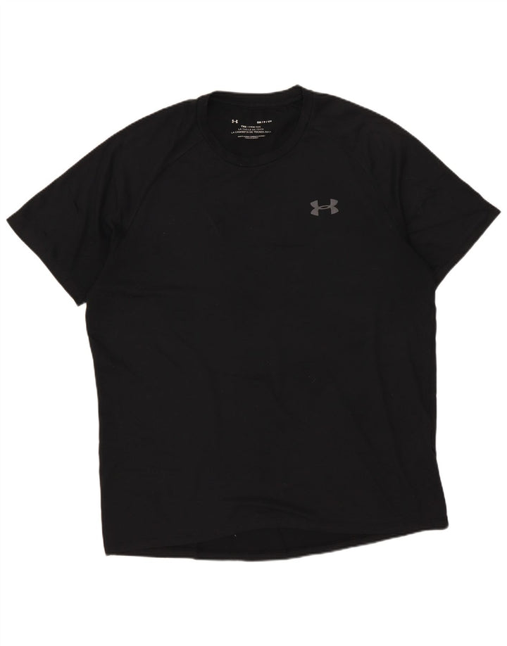 Under Armour Męski T-shirt Top Mały Czarny Poliester