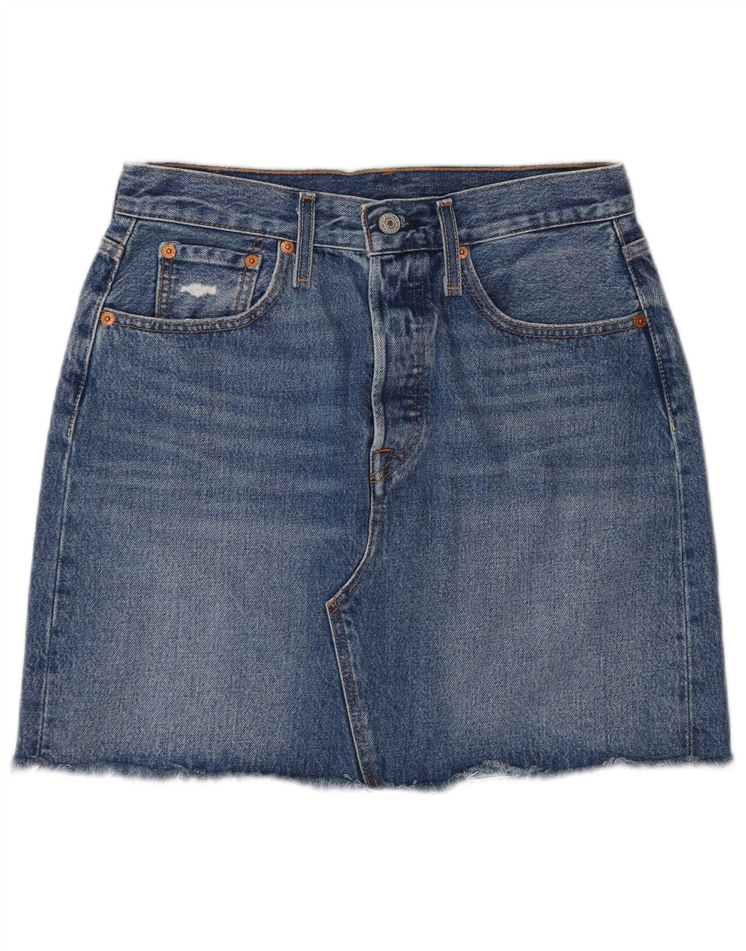 Damska spódnica dżinsowa Levi's W28 Średnio niebieska bawełna