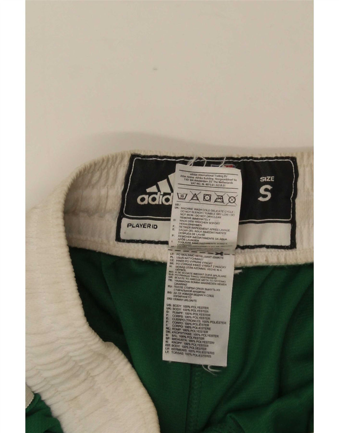 Męskie spodenki sportowe Adidas Boston Celtics Mały zielony poliester z blokami kolorów