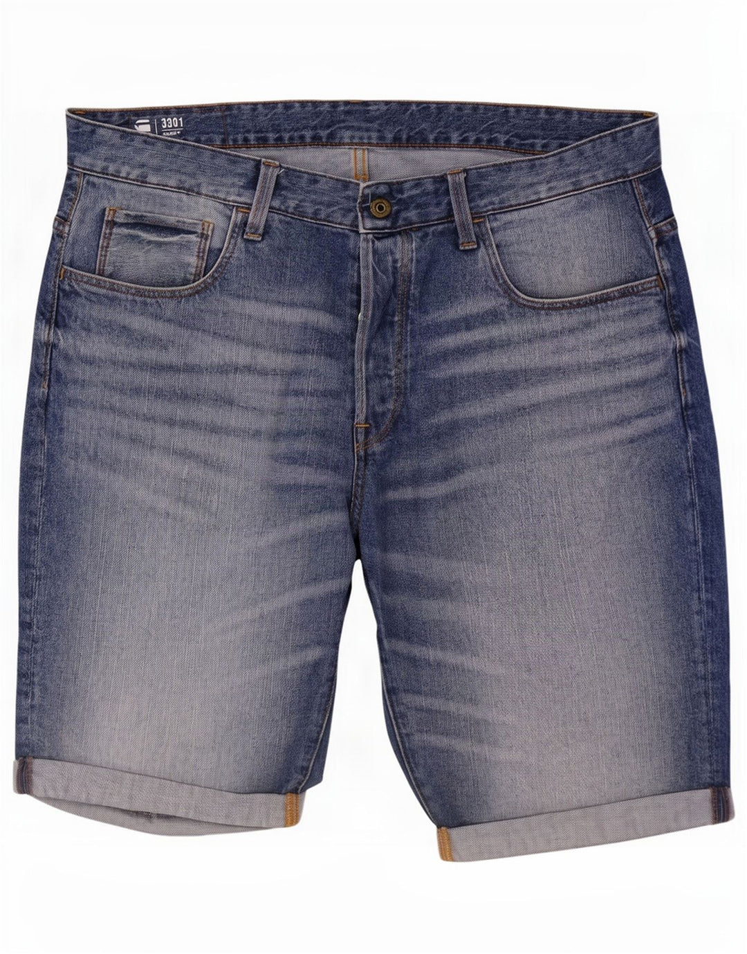 Męskie spodenki jeansowe G-Star W36, duże, niebieskie