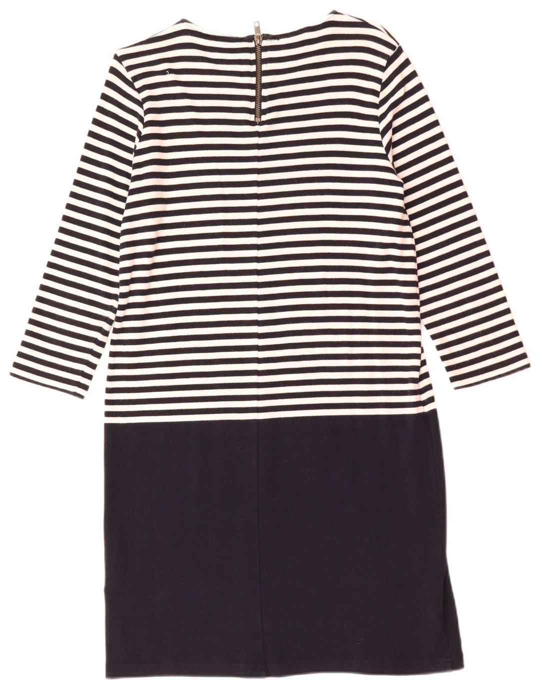 Damska sukienka typu shift Hobbs z rękawem 3/4 UK 12, średnia, czarna bawełna w paski
