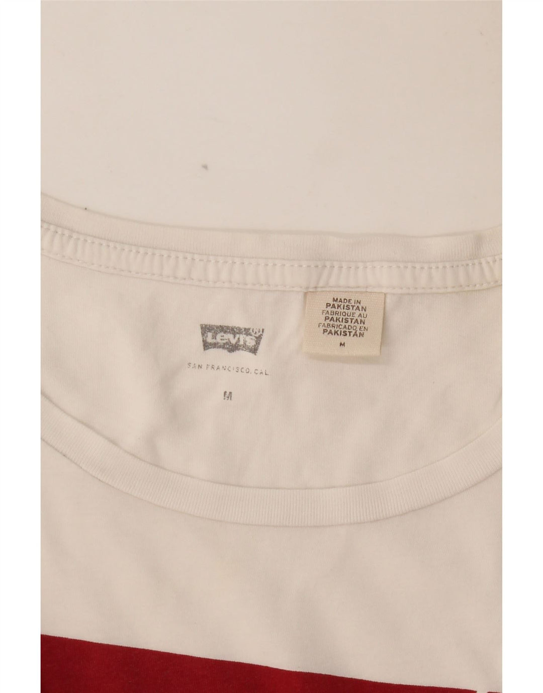 Damska koszulka z grafiką LEVI'S Top UK 12 Medium Off White
