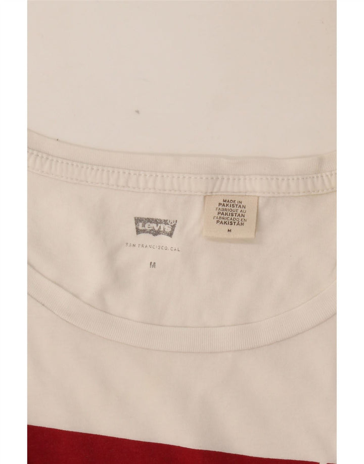 Damska koszulka z grafiką LEVI'S Top UK 12 Medium Off White