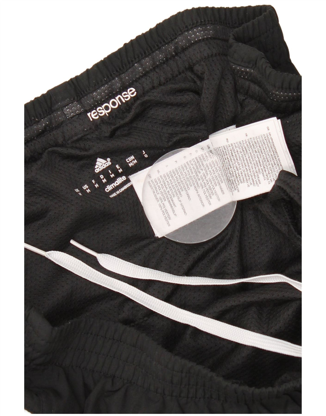 Damskie spodenki sportowe ADIDAS Climalite, średni czarny poliester