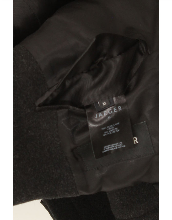 Płaszcz męski Jaeger UK 42 XL, szara wełna