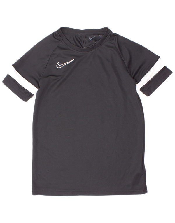 T-shirt chłopięcy Nike Dri Fit na 10-11 lat, średni czarny, blok kolorów