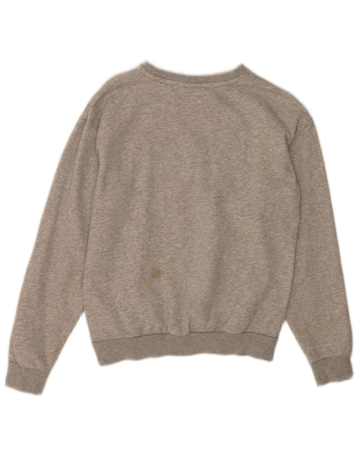 Męska bluza z grafiką Puma, sweter XS, szara, nakrapiana bawełna