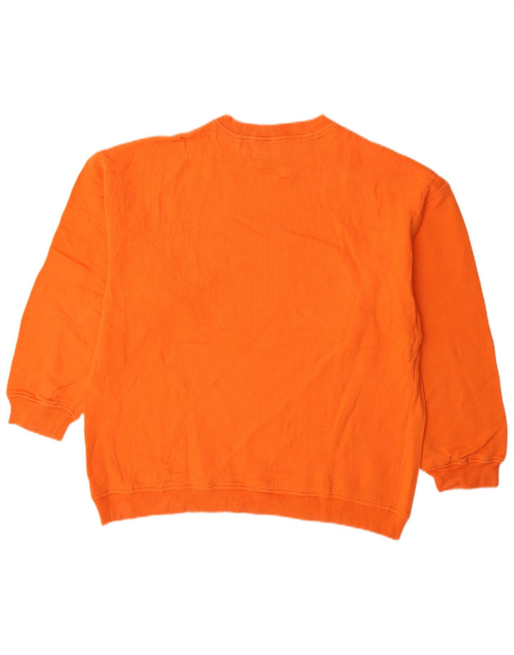 Męska bluza z grafiką Stefanel XL Pomarańczowa