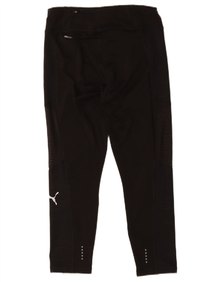 Damskie legginsy Puma Crop UK 8, małe, czarne, poliestrowe