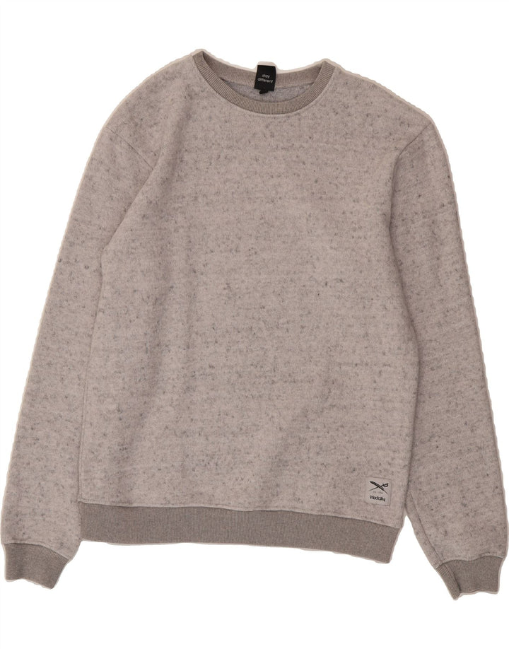 IRIEDAILY Mens Crew Neck Jumper Sweater Large Grey Flecked Vintage Iriedaily and Second-Hand Iriedaily from Messina Hembry 