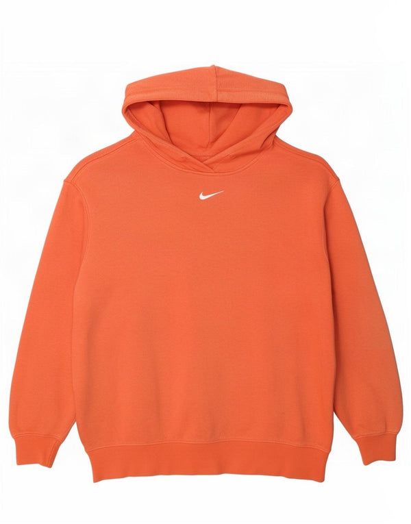 Męska bluza z kapturem Nike o swobodnym kroju XS, pomarańczowa, bawełniana