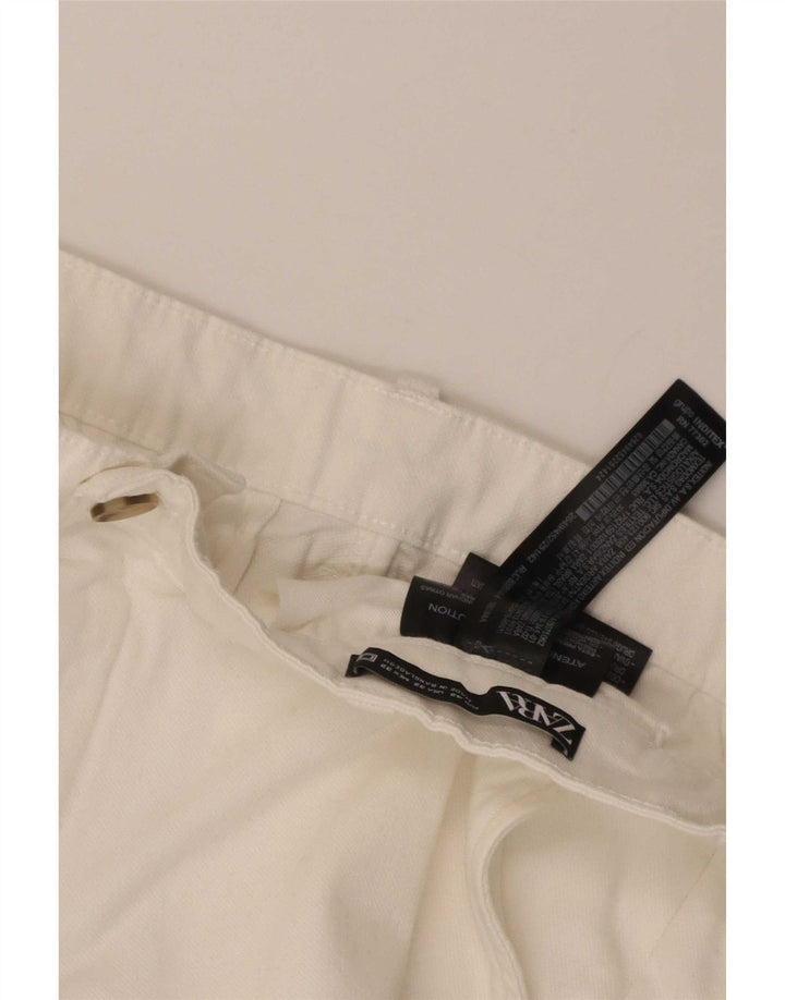 Męskie spodenki Chino Zara EU 42 Large W32 Biała bawełna