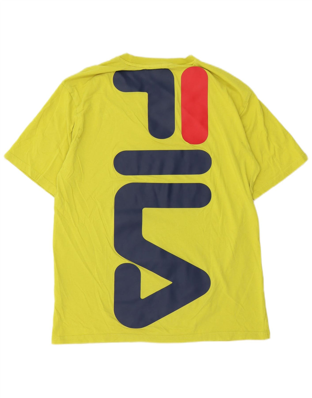 Męski T-shirt z grafiką Fila, mały, zielony, bawełniany