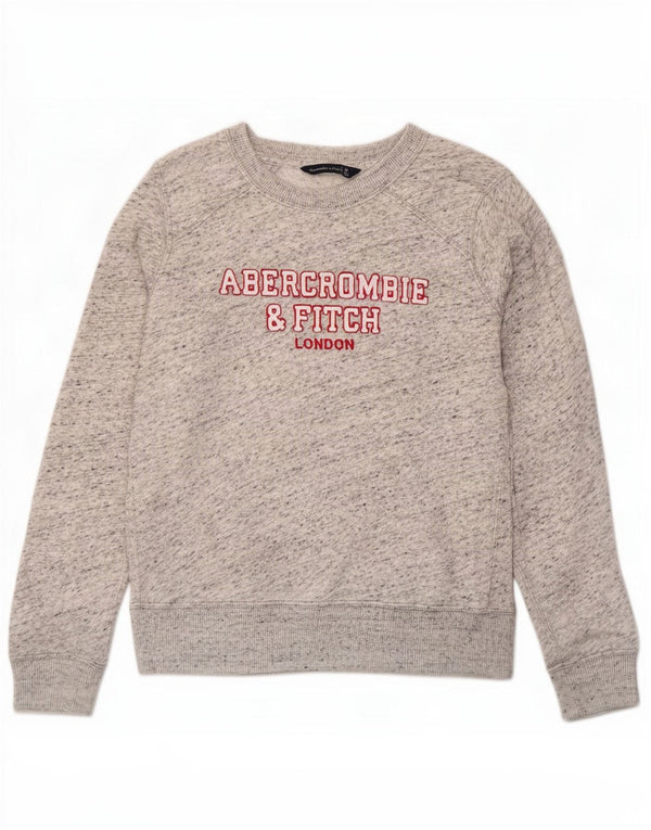Sweter damski Abercrombie & Fitch UK 14, średni, szary, nakrapiany