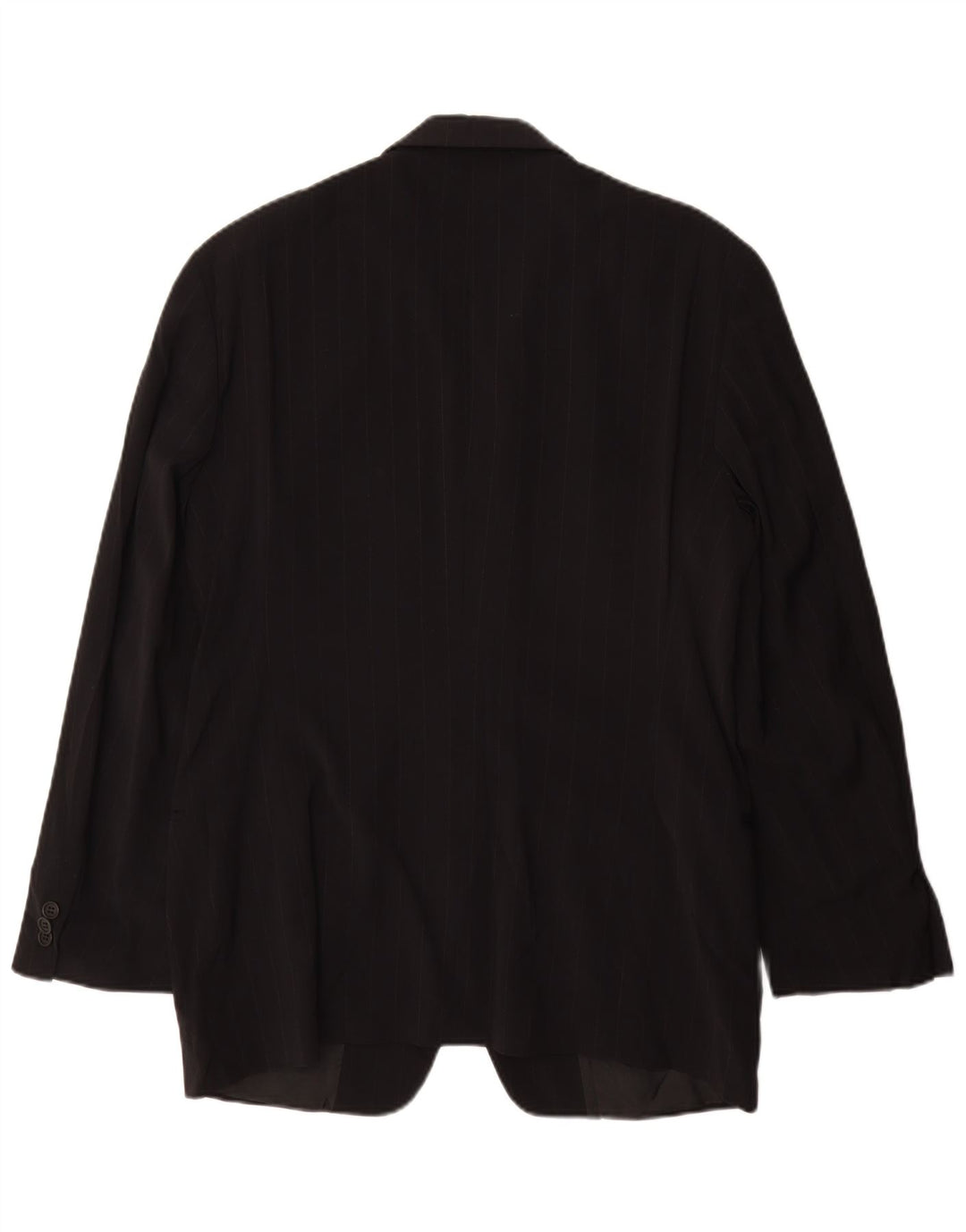 Męska marynarka Emporio Armani zapinana na 3 guziki IT 48 w średnie czarne prążki