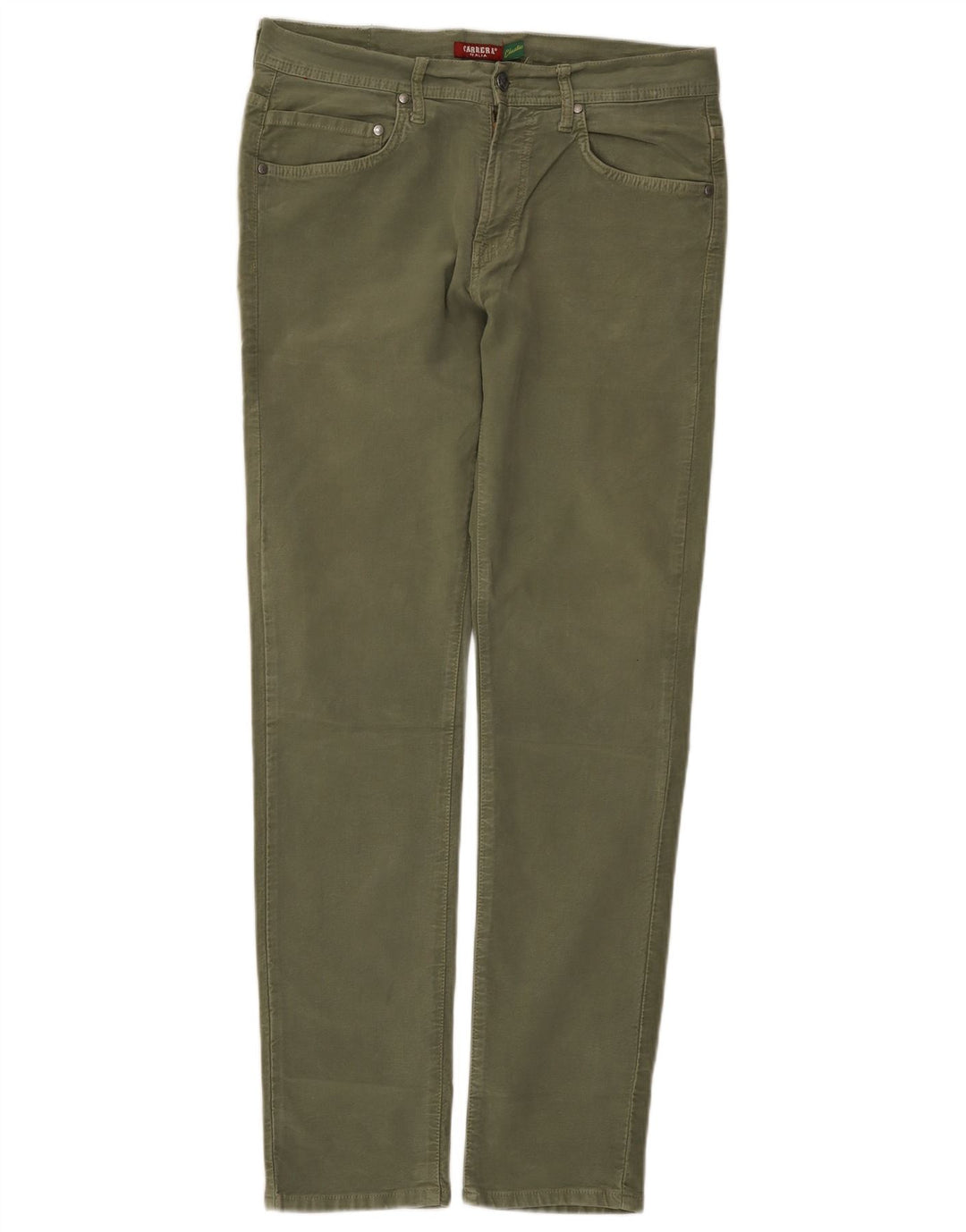 Męskie spodnie typu slim casual Carrera IT 48 Medium W33 L32 Khaki Cotton