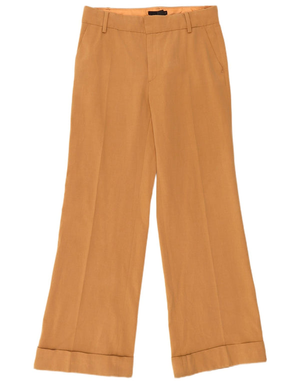 Damskie spodnie codzienne z szerokimi nogawkami Zara EU 38 Small W28 L31 Beżowe