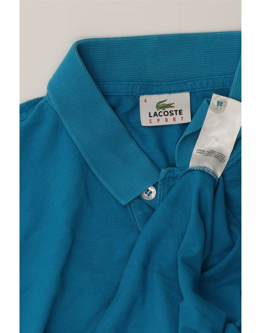 Męska koszulka polo Lacoste, rozmiar 4, średnia niebieska, bawełniana