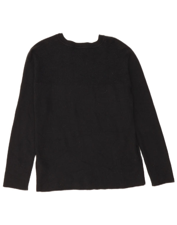 Marks & Spencer Damski sweter z dekoltem w łódkę UK 6 XS Czarna wiskoza