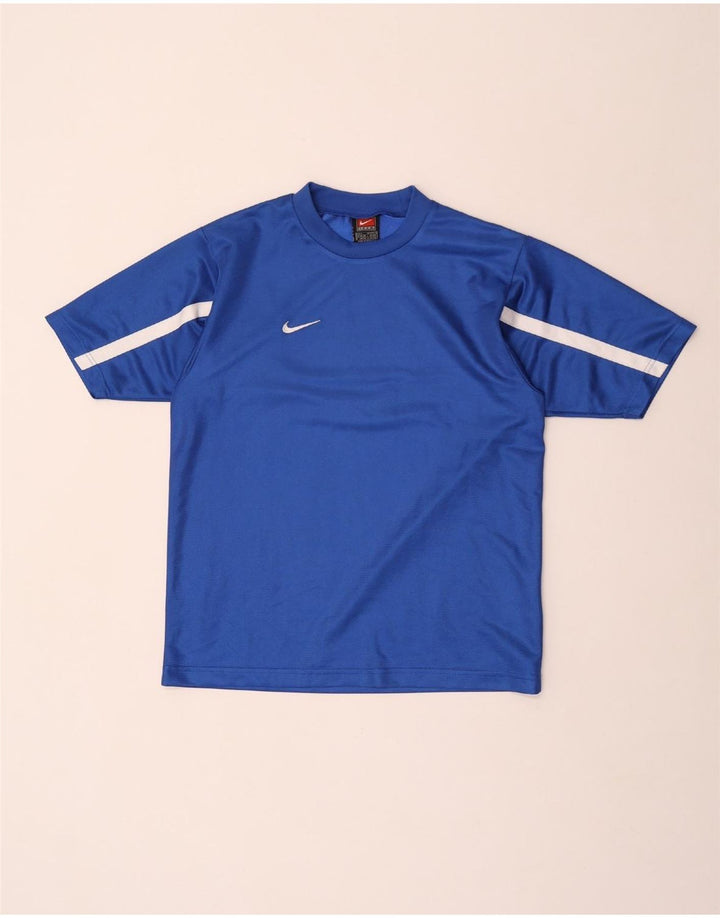 T-shirt męski Nike Top UK 36/38 Mały niebieski poliester z blokami kolorów