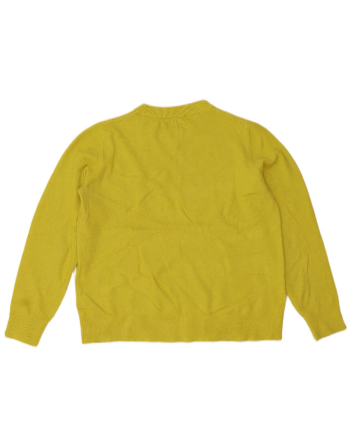 Marks & Spencer Damski sweter z dekoltem w łódkę, UK 14, średni żółty