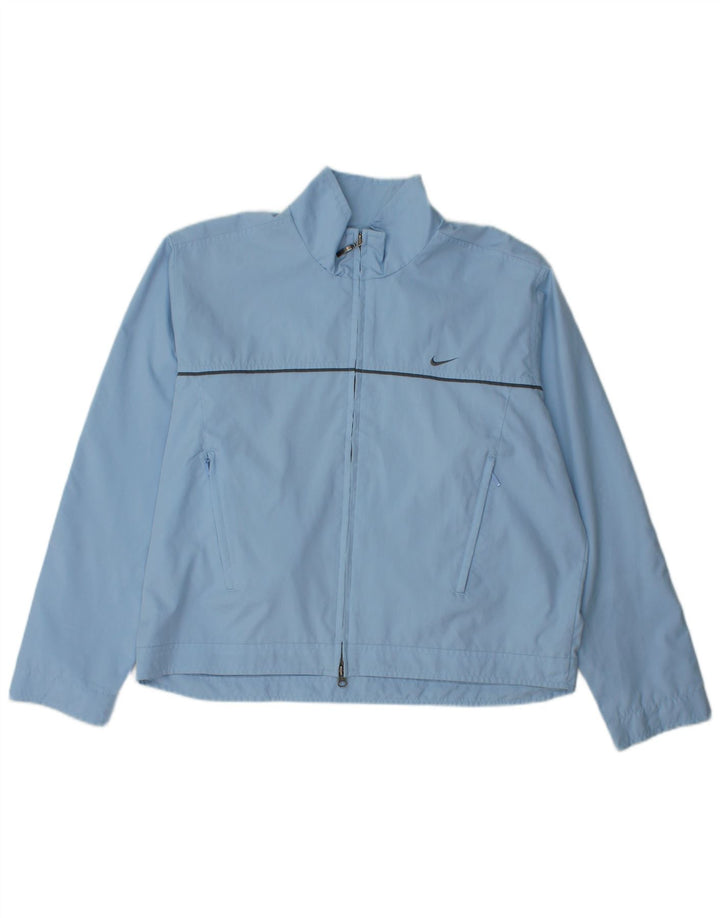 Damska bluza dresowa typu oversize Nike US 12/14, duża, niebieska, poliestrowa