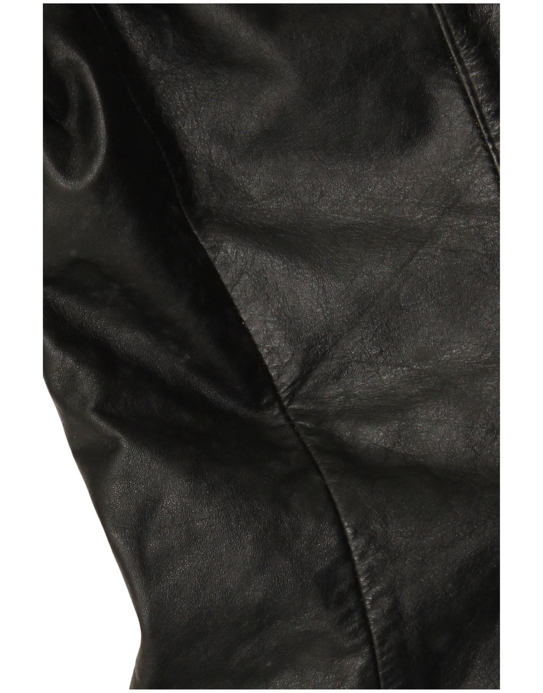 Męska kurtka skórzana VINTAGE UK 38, średnia czarna