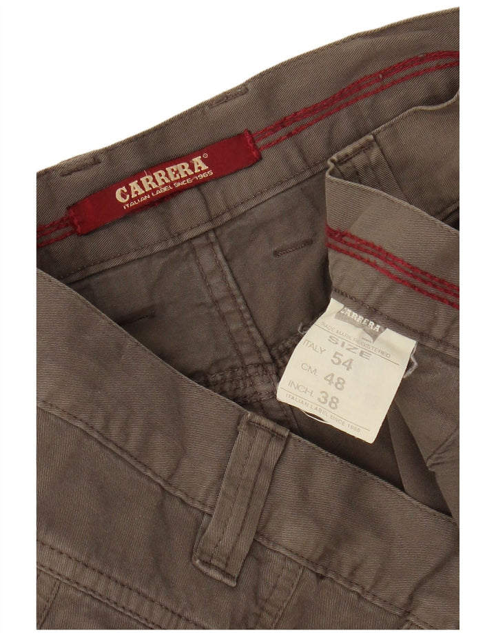 CARRERA Mens Cargo Shorts W38 XL Grey Cotton