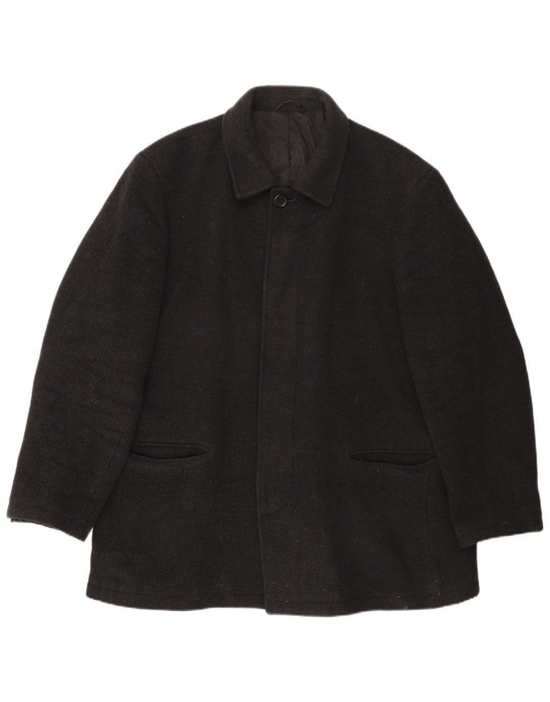 Płaszcz męski Jaeger UK 42 XL, szara wełna