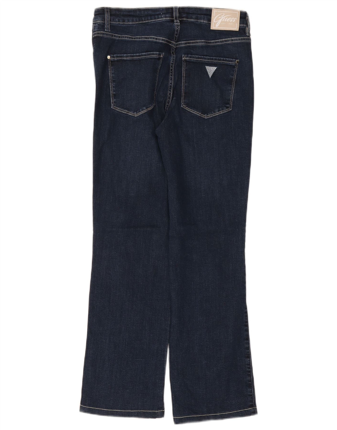 Damskie jeansy GUESS Eco Straight W28 L27 Granatowe, bawełniane