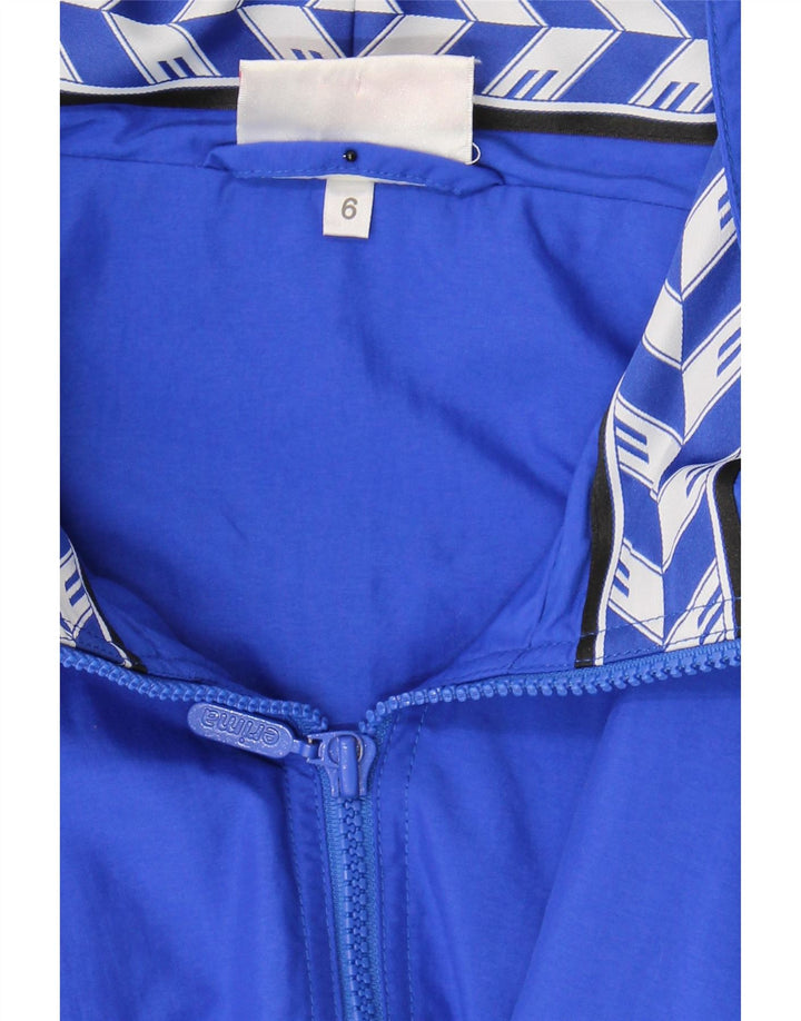 ERIMA Mens Graphic Tracksuit Top Jacket 2XL Blue Colourblock Polyamide Vintage Erima and Second-Hand Erima from Messina Hembry 