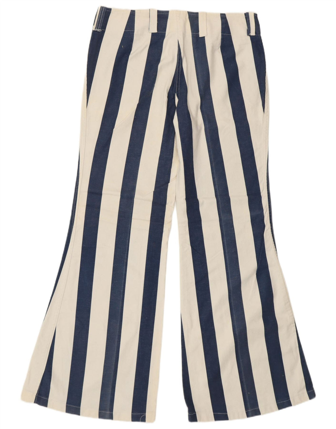 Damskie spodnie codzienne z wysokim stanem VINTAGE IT 48 XL W34 L31 Niebieskie Retro