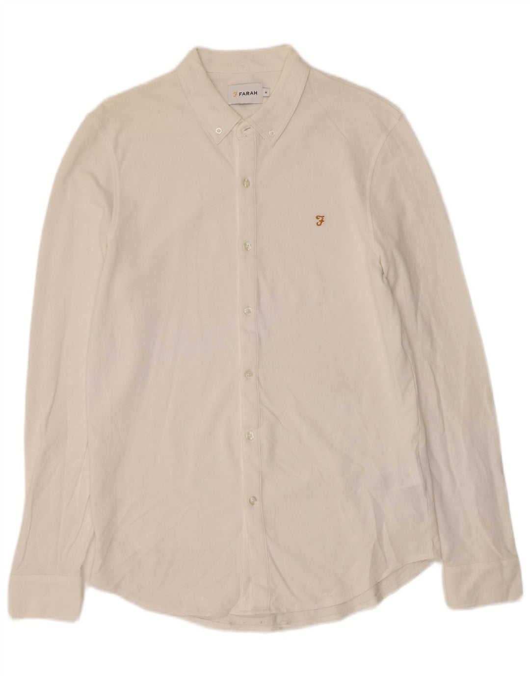 Koszula męska Farah, średnia, biała, bawełniana