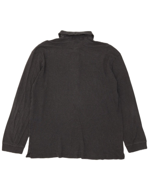 Męska koszulka polo z długim rękawem Hugo Boss, 2XL, szara