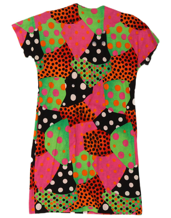 Les Lunis Womens Abstract Pattern T-Shirt Dress IT 44 Medium Multicoloured