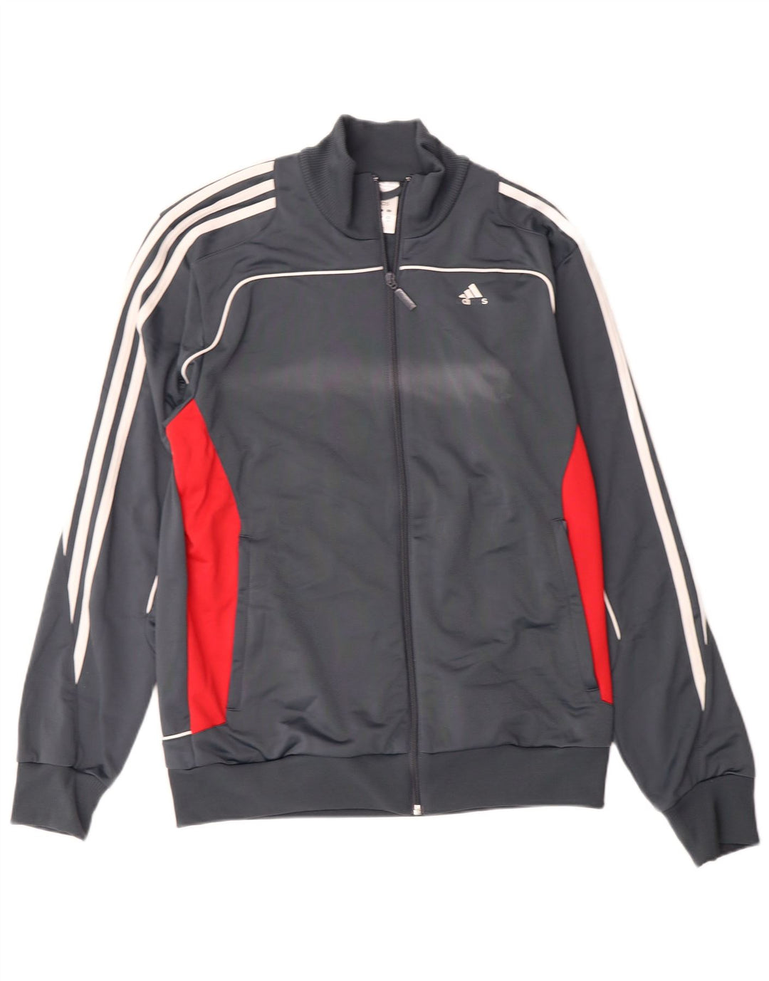 ADIDAS Mens Tracksuit Top Jacket UK 40/42 Medium Grey Colourblock